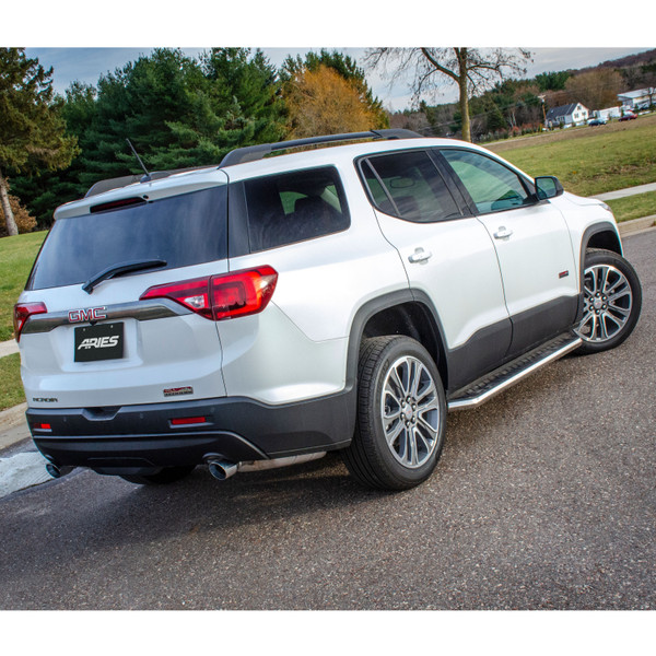 ARIES 2051035 AeroTread 5 x 73-Inch Polished Stainless SUV Running Boards, Select GMC Acadia, Cadillac XT5