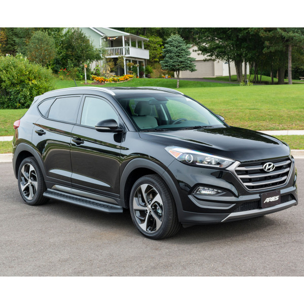 ARIES 2061039 AeroTread 5 x 67-Inch Black Stainless SUV Running Boards, Select Kia Sportage, Hyundai Tucson