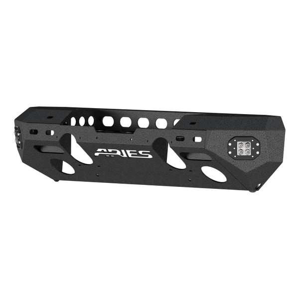 ARIES 2082075 TrailChaser Black Aluminum Front Bumper with LED Lights and Winch Mount, Select Jeep Wrangler JL, Gladiator - ARIES