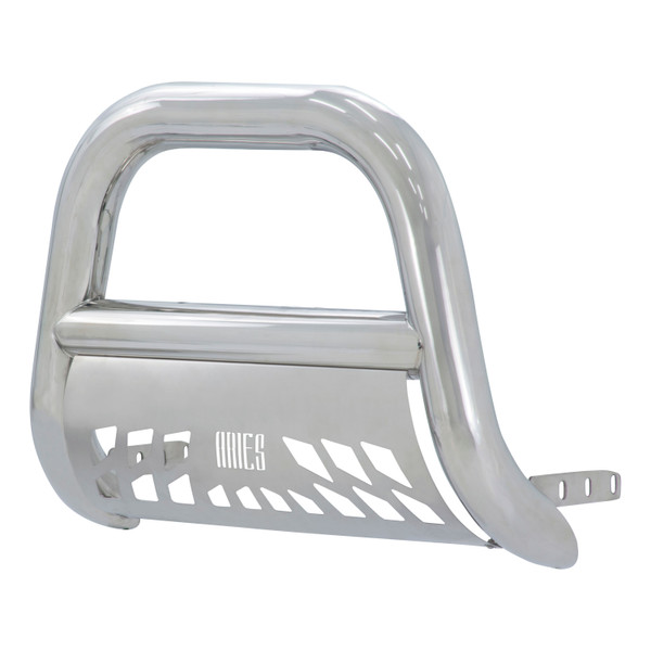 ARIES 45-4001 Big Horn 4-Inch Polished Stainless Steel Bull Bar, Select Chevrolet Avalanche, Silverado, Tahoe, Suburban, GMC Sierra, Yukon, XL - ARIES