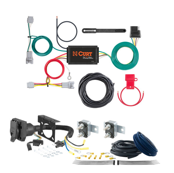 17 - 24 Subaru Impreza Hatchback, single exhaust CURT Trailer Brake Controller 7-Way Upgrade Kit  7WK2276 - CURT