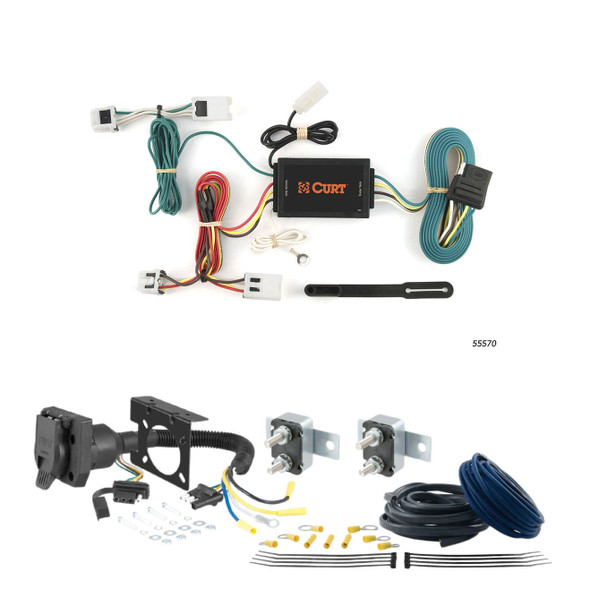 07 - 09 Toyota Camry CURT Trailer Brake Controller 7-Way Upgrade Kit  7WK2366 - CURT