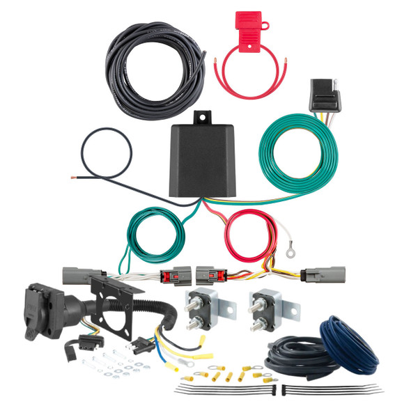 21 - 23 Ford F-150 With factory receiver CURT Trailer Brake Controller 7-Way Upgrade Kit  7WK852 - CURT