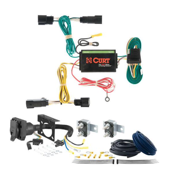 11 - 14 Ford Edge Fits beneath factory 1-1/4" receiver hitch CURT Trailer Brake Controller 7-Way Upgrade Kit  7WK811 - CURT