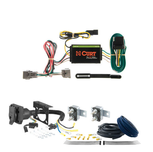 97 - 03 Ford F-150 Excluding factory receiver and 2004 Heritage Edition CURT Trailer Brake Controller 7-Way Upgrade Kit  7WK859 - CURT