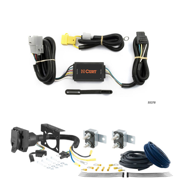 00 - 02 GMC Savana 2500 CURT Trailer Brake Controller 7-Way Upgrade Kit  7WK1129 - CURT