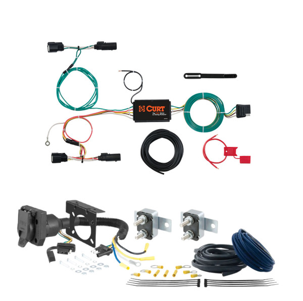 15 - 18 Ford Edge Excluding EcoBoost CURT Trailer Brake Controller 7-Way Upgrade Kit  7WK810 - CURT
