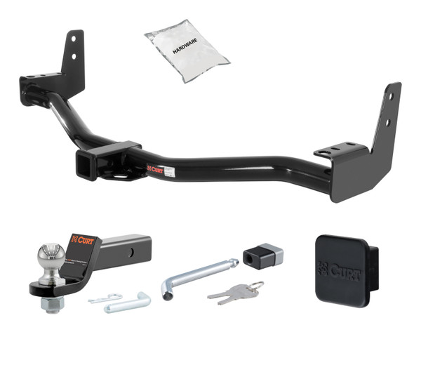98 - 02 Lincoln Navigator 2in. CURT Trailer Hitch + Ball Mount + Cover + Lock Kit HWA1752 - CURT
