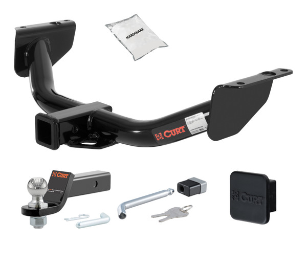 98 - 01 Mazda B2500 00 - 01 models are no drill 2in. CURT Trailer Hitch + Ball Mount + Cover + Lock Kit HWA1786 - CURT