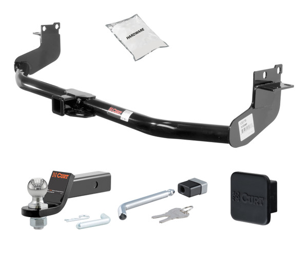 11 - 17 Nissan Quest 2in. CURT Trailer Hitch + Ball Mount + Cover + Lock Kit HWA2059 - CURT
