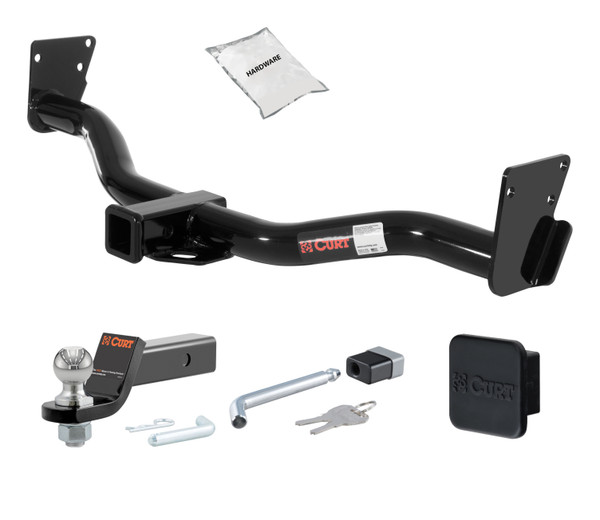 95 - 04 Oldmobile Bravada 2in. CURT Trailer Hitch + Ball Mount + Cover + Lock Kit HWA2100 - CURT