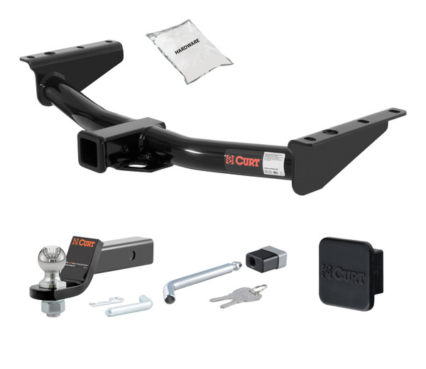 95 - 00 Chevrolet   Old body style, 5.7L or 6.5L 2in. CURT Trailer Hitch + Ball Mount + Cover + Lock Kit HWA600 - CURT