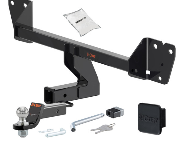 21 - 24 Chevrolet Trailblazer 2in. CURT Trailer Hitch + Ball Mount + Cover + Lock Kit HWA605 - CURT