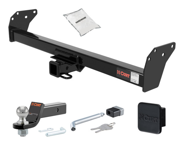 83 - 94 GMC Jimmy Down size 2in. CURT Trailer Hitch + Ball Mount + Cover + Lock Kit HWA1078 - CURT