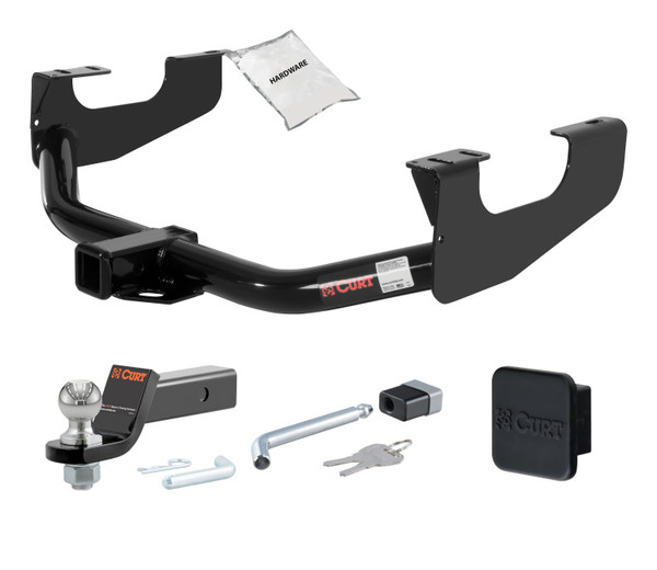 04 - 04 Ford F-150 Heritage Edition 2in. CURT Trailer Hitch + Ball Mount + Cover + Lock Kit HWA872 - CURT