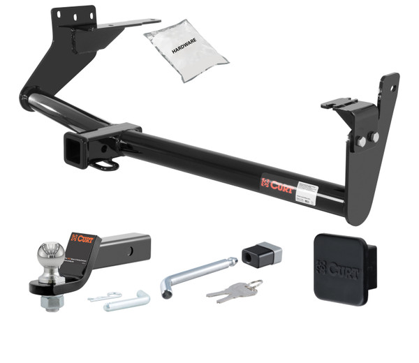 09 - 12 Infiniti FX35 2in. CURT Trailer Hitch + Ball Mount + Cover + Lock Kit HWA1470 - CURT