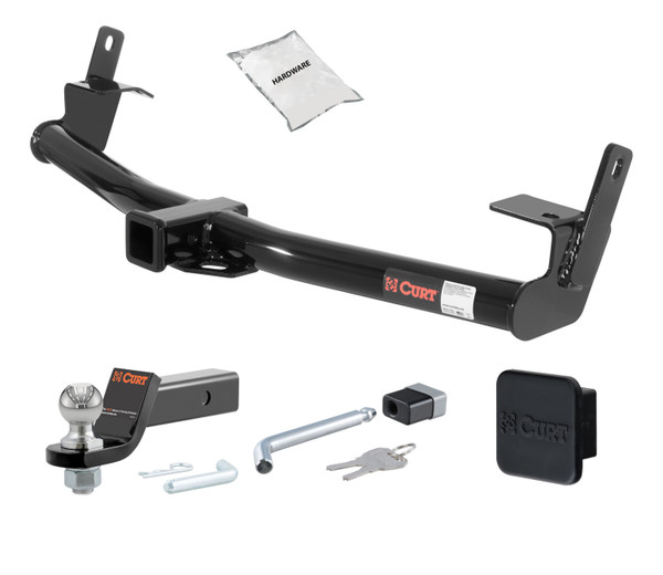 91 - 94 Ford Explorer 2in. CURT Trailer Hitch + Ball Mount + Cover + Lock Kit HWA839 - CURT