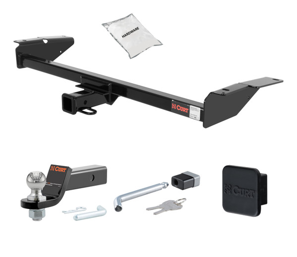 79 - 86 Ford LTD Sedan 2in. CURT Trailer Hitch + Ball Mount + Cover + Lock Kit HWA955 - CURT