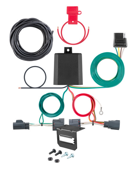08-12 JEEP Liberty CURT 4-flat Plug and Play Trailer Wiring - CURT