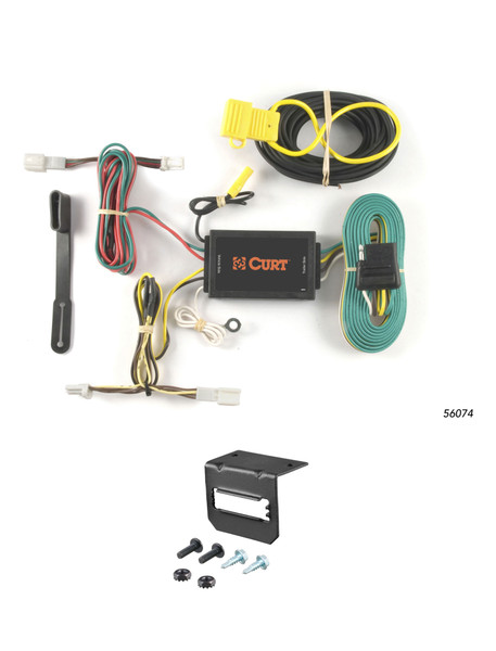 13-13 Infiniti FX37 CURT 4-flat Plug and Play Trailer Wiring - CURT