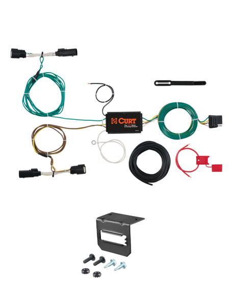15-18 Ford Edge Excluding EcoBoost CURT 4-flat Plug and Play Trailer Wiring - CURT