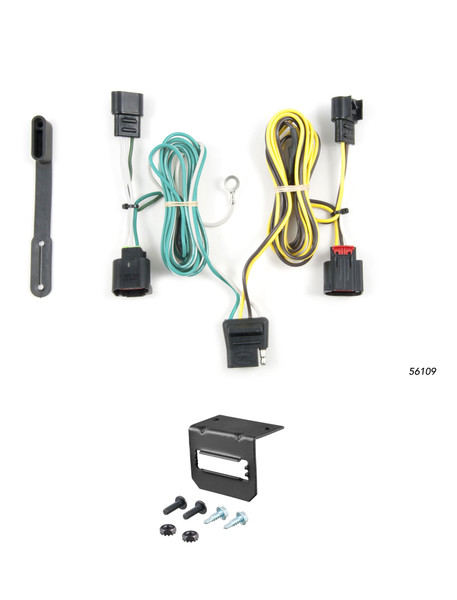 12-20 Dodge Journey CURT 4-flat Plug and Play Trailer Wiring - CURT