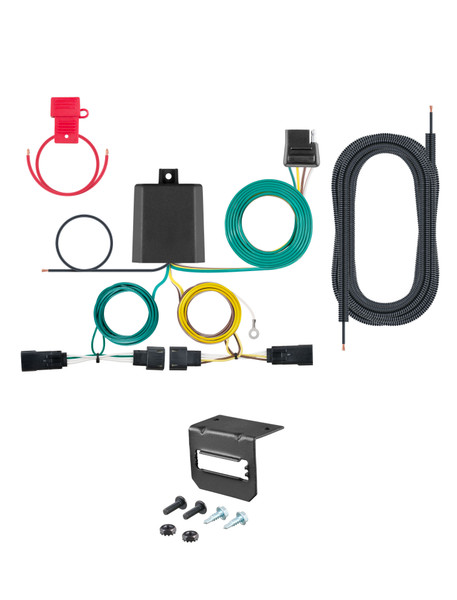 18-20 Buick Regal Sportback Excluding AWD CURT 4-flat Plug and Play Trailer Wiring - CURT