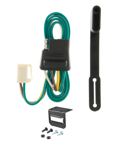 01-04 Mazda Tribute Without factory 1-1/4" receiver hitch CURT 4-flat Plug and Play Trailer Wiring - CURT