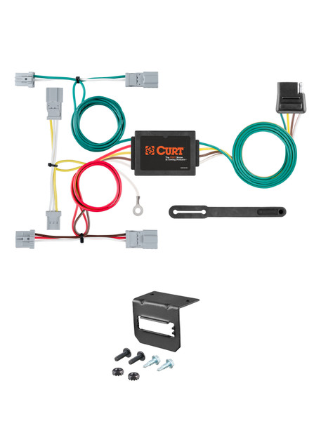 04-13 Mazda 3 Sedan CURT 4-flat Plug and Play Trailer Wiring - CURT