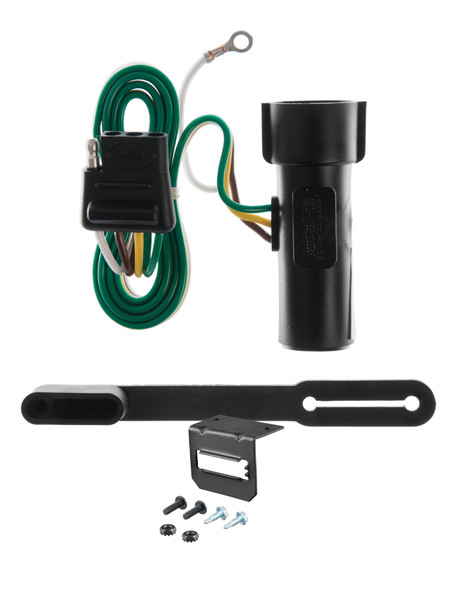 80-86 Ford F-100 Excluding 10" drop bumper, old body CURT 4-flat Plug and Play Trailer Wiring - CURT