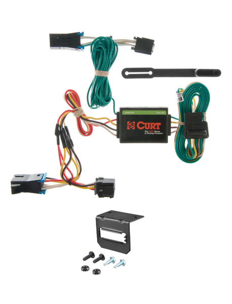 96-99 GMC Savana 3500 Excluding cutaway models CURT 4-flat Plug and Play Trailer Wiring - CURT