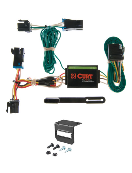 00-02 GMC Savana 3500 Excluding cutaway models CURT 4-flat Plug and Play Trailer Wiring - CURT