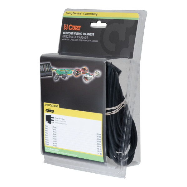 21-24 Nissan Rogue CURT 4-flat Plug and Play Trailer Wiring