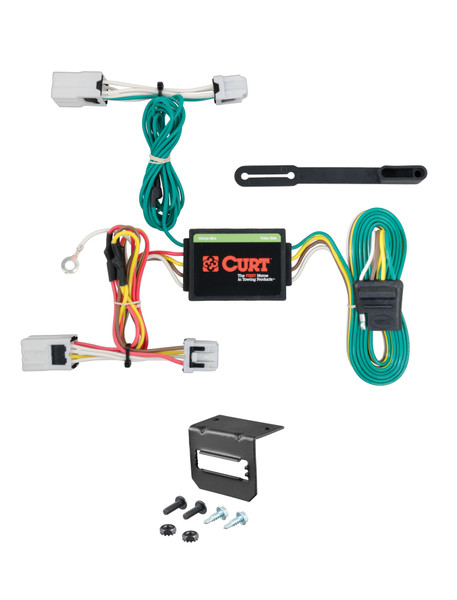 14-19 Nissan Versa Note CURT 4-flat Plug and Play Trailer Wiring - CURT
