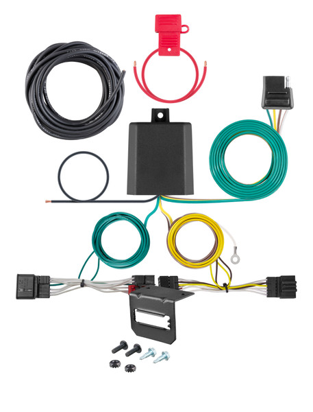 16-19 Volkswagen Passat Sedan, excluding hands free trunk CURT 4-flat Plug and Play Trailer Wiring - CURT