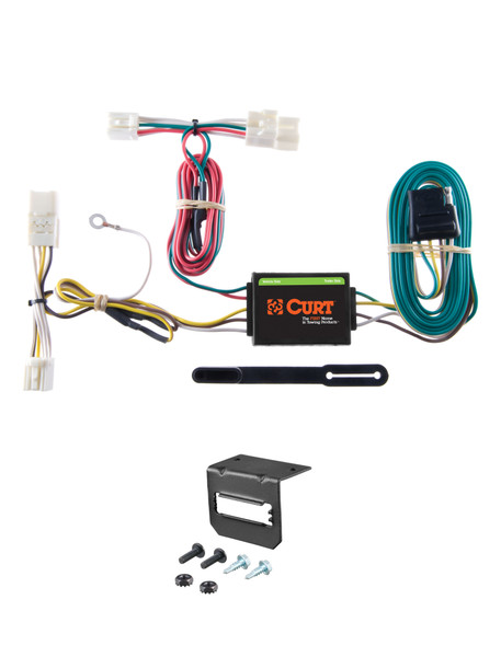 08-14 Smart SMART CURT 4-flat Plug and Play Trailer Wiring - CURT