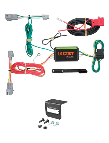 16-16 Subaru Crosstrek CURT 4-flat Plug and Play Trailer Wiring - CURT