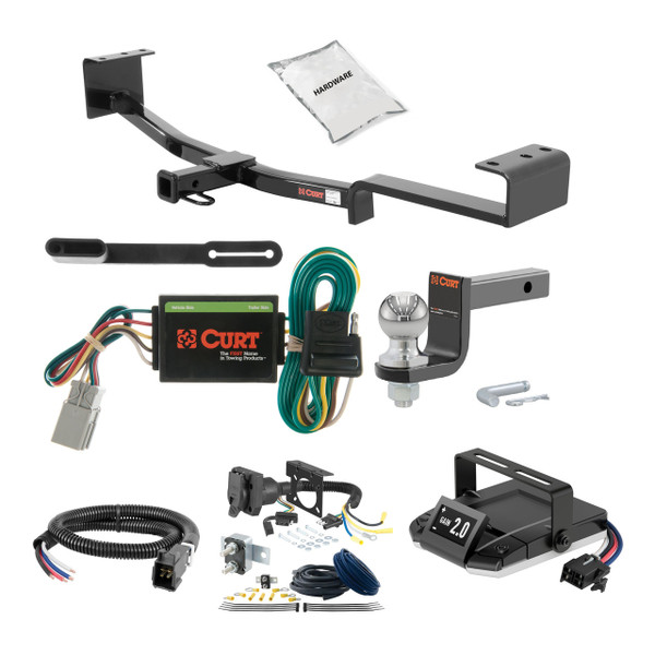 07-09 Acura RDX  2 CURT Trailer Hitch + Assure Proportional Brake Controller Kit HBCW17 - CURT
