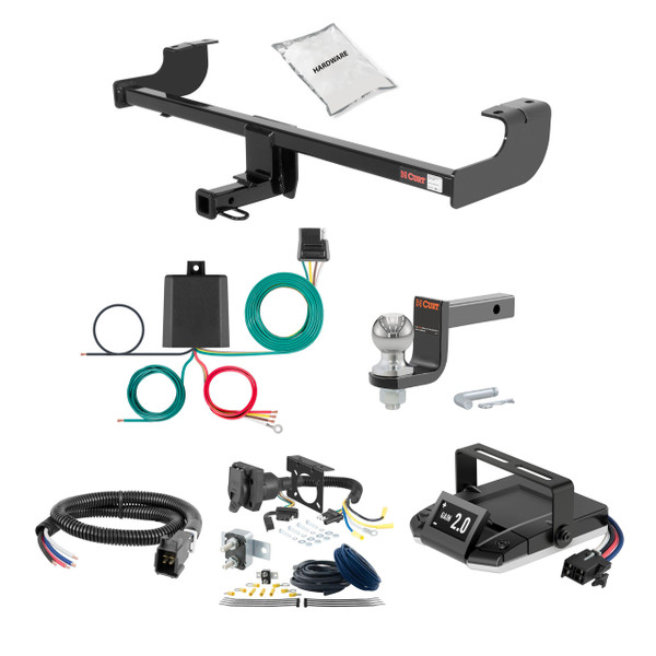 11-13 Scion tC 1.25 CURT Trailer Hitch + Assure Proportional Brake Controller Kit HBCW2243 - CURT