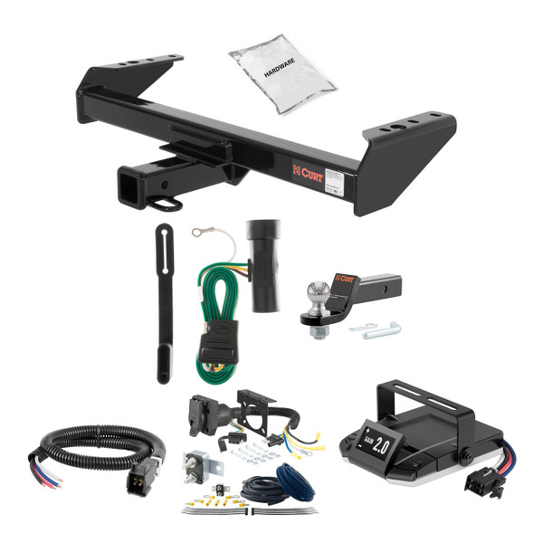 79-00 GMC K3500 Cab & chassis 2 CURT Trailer Hitch + Assure Proportional Brake Controller Kit HBCW1122 - CURT