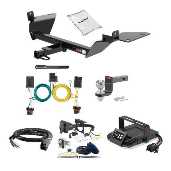 10-16 Buick LaCrosse 1.25 CURT Trailer Hitch + Assure Proportional Brake Controller Kit HBCW197 - CURT