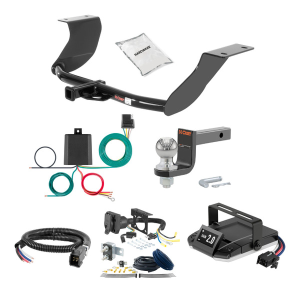 02-06 Audi A4 Quattro Wagon 1.25 CURT Trailer Hitch + Assure Proportional Brake Controller Kit HBCW44 - CURT