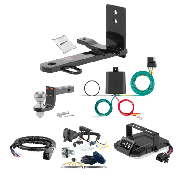 17-18 Toyota Corolla iM 1.25 CURT Trailer Hitch + Assure Proportional Brake Controller Kit HBCW2381 - CURT