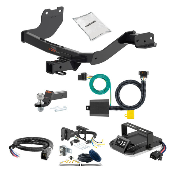 20-24 Hyundai Palisade 2 CURT Trailer Hitch + Assure Proportional Brake Controller Kit HBCW1433 - CURT