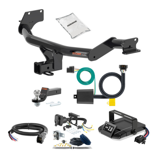20-24 Hyundai Palisade 2 CURT Trailer Hitch + Assure Proportional Brake Controller Kit HBCW1431 - CURT