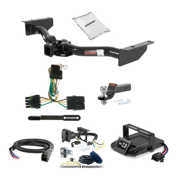 12-20 Chevrolet Sonic Sedan 1.25 CURT Trailer Hitch + Assure Proportional Brake Controller Kit HBCW585 - CURT