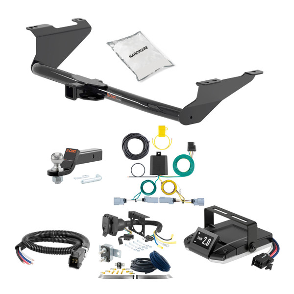 17-24 Chrysler Voyager 1.25 CURT Trailer Hitch + Assure Proportional Brake Controller Kit HBCW655 - CURT