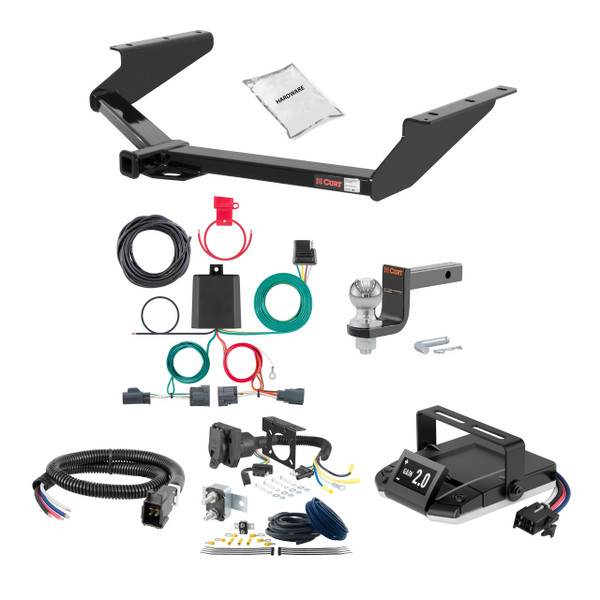 22-22 JEEP Grand Cherokee WK 2 CURT Trailer Hitch + Assure Proportional Brake Controller Kit HBCW1563 - CURT