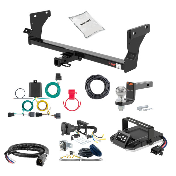 95-00 Dodge Avenger 1.25 CURT Trailer Hitch + Assure Proportional Brake Controller Kit HBCW664 - CURT