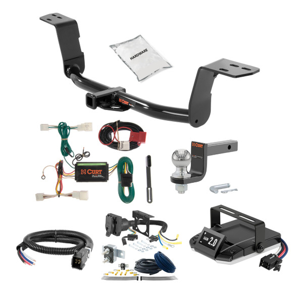 03-09 Lexus GX470 2 CURT Trailer Hitch + Assure Proportional Brake Controller Kit HBCW1672 - CURT
